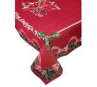 Copritavolo natalizio rettangolare in Gobelin per 6 e 12 posti Natale Agrifoglio