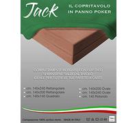 COPRITAVOLO PANNO GIOCO CARTE POKER JACK VERDE PROTEGGI TAVOLO RITORTO QUALITÀ EXTRA - Cm. 140 rotondo