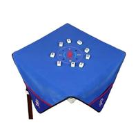 Copritavolo per Mahjong Tappetino Da Tavolo Mahjong Riduce Il Rumore Gioco Silenzio Festa In Casa Tovaglia 1,1*1, M(Dark blue 110X110cm)