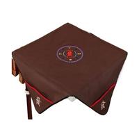 Copritavolo per Mahjong Tappetino Da Tavolo Mahjong Riduce Il Rumore Gioco Silenzio Festa In Casa Tovaglia 1,1*1, M(Coffee 110X110cm)