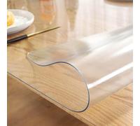 Copritavolo protettivo in PVC satinato, impermeabile e lavabile, 1 mm, facile da tagliare, perfetto per cassettiere e sale da pranzo