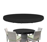 Copritavolo rotondo da esterno, copri tavolo da giardino rotondi, copertura per mobili da giardino Oxford rotonda | Utilizzare come pieghevole, banchetto, basso