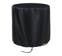 Copritavolo rotondo impermeabile 420D Oxford con rivestimento in argento, resistente alle intemperie, con cuciture resistenti agli urti, con coulisse, protezione antivento per tavoli da cocktail