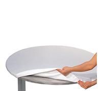 Copritavolo Rotondo in Mollettone Bianco di Feltro con Elastico - Diametro 140 cm | Sotto Tovaglia Protettivo, Fermo e Pratico, Ideale per Proteggere le Superfici Delicate con Massima Vestibilità Casa