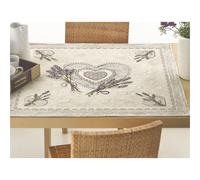 Copritavolo Tovaglia Coprisedia jacquard cinigliato LAVANDA accessori coordinati