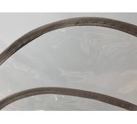 Copritavolo Tovaglia Crystal PVC Con Bordo Trasparente Interno Esterno Telo Prot