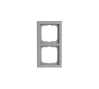 COPRITELAIO DOPPIO BUSCH-JAEGER copri telaio doppio ®, Serie future linear Busch-Jaeger, Argento alluminio
