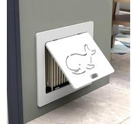 Copritermosifone a Parete, Copri Termosifone Moderno, Mobiletto Riscaldante Decorativo con Anta, Design a Motivo Cavo, Impermeabile e Resistente All'umidità(60x70cm/23.6x27.6in)