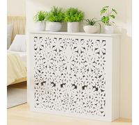 Copritermosifone Bianco Copri Termosifone Moderno Domestico Mensola Termosifone per Riscaldamento a Pavimento Collettore Buona Dissipazione del Calore(90x70x15cm/35x28x6in)