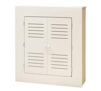 Copritermosifone Bianco, Moderno Copri Termosifone in PVC a 2 Ante, Mobiletto Decorativo per Corridoio, Mensola per Termosifone per Soggiorno, Camera da Letto(100x70x20cm/39x28x8in)