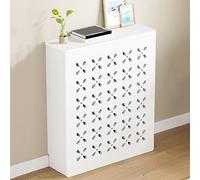 Copritermosifone, Copri Termosifone Moderno, Mobiletto Laterale for Nascondere Tubi Disordinati, Pannello in Plastica-legno Impermeabile e Lavabile(70x70x15cm/27x27x6in)
