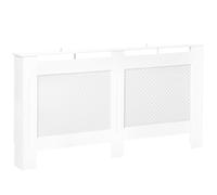 Copritermosifone in Legno a Griglia Bianco 151.5x82x19 cm