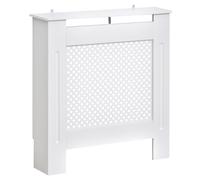 Copritermosifone in Legno a Griglia Bianco 78x82x19 cm