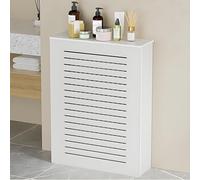 Copritermosifone in Stile Moderno Copri Termosifone per la Casa con Ripiano Superiore Copritermosifoni Pannello di Accesso al Termosifone per Camera da Letto e Soggiorno(60x70x25cm/24x28x10in)
