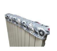 Copritermosifone in stoffa elasticizzato copricalorifero regolabile lavabile cover copri termosifone icotone cattura polvere estensibile universale con filtro anti smog (ROSSO N 2 30-60 CM)