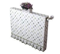 Copritermosifone Stoffa Antipolvere, Tessuto Traspirante in Misto Cotone, Copri Termosifone Lavabile con Motivo Floreale, Copricalorifero Decorativo per La Casa, da 40 cm a 260 cm(80cm/32in)