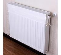 Copritermosifone Stoffa con Pizzo, 2 Pezzi, Protezione Antipolvere per Radiatori In Morbido Tessuto Misto, Copri Termosifone per La Casa, 12 Misure(White,80cm/32in)