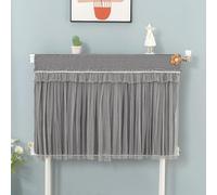 Copritermosifone Stoffa In Pizzo, Rete Trasparente con Parte Superiore Ispessita, Lavabile in Lavatrice, Copri Termosifone per La Decorazione Della Casa(Gray,140cm/55in)