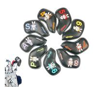 Copritesta da golf | 9 pezzi con motivo dei coniglietti primaverili | Copritesta per Mazze Fairway | per Uomini, Donne, Ragazze, Madri, Padri, Nonni, Appassionati di Golf