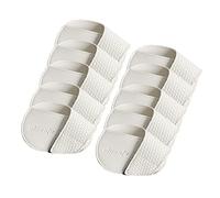 Copritesta da golf in poliuretano portatile per atleti, viaggi, allenamento golf, bianco, grande, 10 pezzi