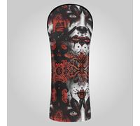 Copritesta impermeabile per mazza da golf con immagine di Halloween, con targhetta numerica, progettata per adattarsi a tutti i legni e conducenti