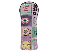 Copritesta impermeabile per mazze da golf, motivo: leone, tigri, cuori, stile moderno, con targhette numerate, progettate per adattarsi a tutti i legni e conducenti