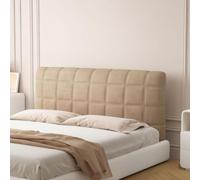 Copritesta in Velluto Premium, CopriTestata Elastico, Universale Anti-Polvere Protettore Testiera Letto Morbida Resistente Protegge E Ridisegna Il Tuo Letto(Brown,160cm(63inch))