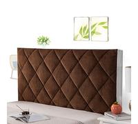 Copritesta Letto Matrimoniale Imbottito Copri Testiera Letto Singolo Cuscini per Testiera Letto Grandi Velluto all-Inclusive Coperchio Testata Letto,brown-100cm