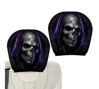 Copritesta per auto - Halloween fantasma protezione viso coppia | Design universale elastico lavabile, adatto per berline, camion, SUV, pendolari quotidiani, viaggi su strada