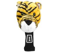 Copritesta per mazza da golf a forma di animale Cartone animato protettivo morbido Accessori in legno per gli appassionati di golf realizzati in morbido panno come mostrato nelle