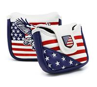 Copritesta per Mazza da Golf, in Pelle Sintetica, con Chiusura Magnetica e Ricamo USA per Scotty Cameron Odyssey Taylormade Ping Callaway