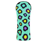 Copritesta per mazze da golf, 3 misure, per driver in legno ibrido | Leopardo variopinto degli accessori del campo da golf di protezione completa di assorbimento degli urti del cuoio del Faux