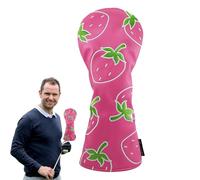 Copritesta per mazze da golf, a forma di fragola, impermeabile, anti-usura, per vacanze, campi da golf, campi da golf, campi da guida, pratica all'aperto, tornei, club house