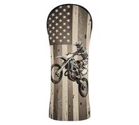 Copritesta per mazze da golf con etichette intercambiabili n. progettate per adattarsi a tutti i legni e conducenti in legno, moto, moto, bandiera USA, moto da cross, moto da cross