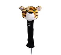 Copritesta per mazze da golf con motivo animale, per la protezione delle mazze da golf, in peluche, con etichetta n. 1, per conducenti e boschi da fairway