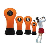 Copritesta Per Mazze Da Golf - Copritesta In Ferro Da Golf In Pelle Sintetica Spessa | Copricapo Portatile Club Protect | Copricapo In Ferro Da Stiro In Pelle Con Numero Colorato Ricamato Per Callaway