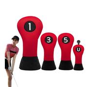 Copritesta Per Mazze Da Golf - Copritesta In Ferro Da Golf In Pelle Sintetica Spessa | Copricapo Portatile Club Protect | Copricapo In Ferro Da Stiro In Pelle Con Numero Colorato Ricamato Per Callaway