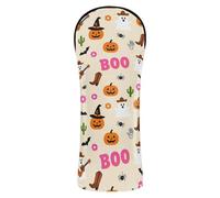 Copritesta per mazze da golf in pelle di alta qualità con etichette numerate, progettate per adattarsi a tutti i legni e conducenti, Halloween, cowboy, fantasmi, zucca, western
