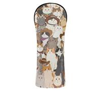 Copritesta per mazze da golf, in pelle di alta qualità, con targhetta numerata, progettata per adattarsi a tutti i legni e conducenti