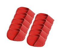 Copritesta per mazze da golf, in poliuretano, portatile, per atleti, viaggi, golf, allenamento, rosso, grande, 10 pezzi
