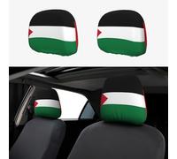 Copritesta universale per auto, stampa bandiera dello Stato della Palestina, 2 pezzi, protezione per furgoni, SUV, camion, migliora la tua esperienza di guida