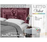 Copritestata Copri Testata Letto Velluto Elasticizzata Stampa Digitale Maculato