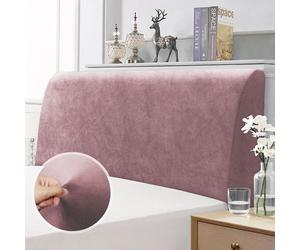 Copritestata Copri Testata Letto Velluto Elasticizzata Tinta Unita Vari Colori