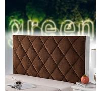 Copritestata del Letto Matrimoniale Imbottito Copri Copertura per Testiera Letto Fodera Elastica Protezione Coprire Antipolvere Cover Addensare AntiGraffio Cuscino,brown-150cm
