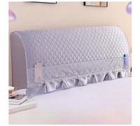 Copritestata Elastica, Copriletto Universale all-Inclusive, Protezione per Testiera Lavabile e Antipolvere, Adatta per Letti Matrimoniali/Singoli,Elegant Gray,150cm