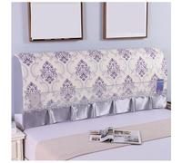 Copritestata Elastica, Copriletto Universale all-Inclusive, Protezione per Testiera Lavabile e Antipolvere, Adatta per Letti Matrimoniali/Singoli,Grigio,220cm