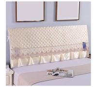 Copritestata Elastica, Copriletto Universale Mezzo Pacchetto, Protezione per Testiera Lavabile e Antipolvere, Adatta per Letti Matrimoniali/Singoli,Crystal Yellow,120cm