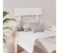 copritestata elasticizzata per letto matrimoniale contenitore,Testiera per Letto Bianca 93,5x3x81cm in Legno Massello di PinoAdatto per letti singoli, letti matrimoniali, tutti i tipi di letto