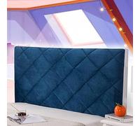 Copritestata Elasticizzata per Letto Singolo Fodera Imbottita per Testiera Copri Testata Letto -1.5m Cuscini da Lettura Soft Lavabile per Decorazione Camera,mlhk, Blu, 180cm