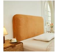 Copritestata In Velluto For Letto Matrimoniale, King Size, Copritestata Elasticizzata, Morbida Fodera Protettiva Antipolvere, For L'arredamento Della Camera Da Letto(Orange,180x65cm/71x25.6in)